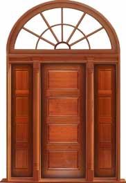 horizontal 4 panel: double door + sidelight on left