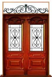 chateau iron: double door