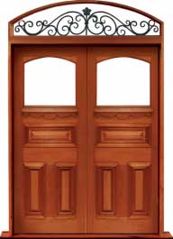 edwardian: single door + sidelight on left