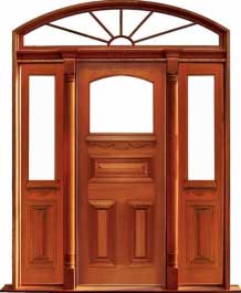 edwardian: single door + sidelight on left