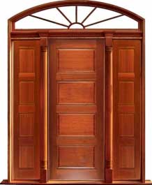 horizontal 4 panel: double door + sidelight on left