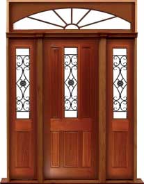paddington with ironwork: double door + sidelight on right