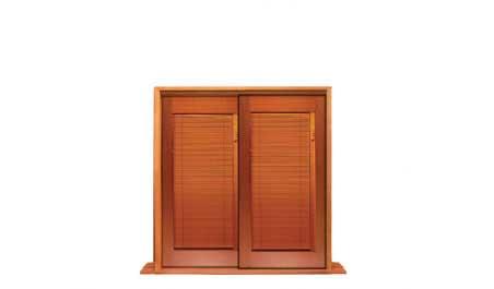 vista: two sash window (1 sliding)